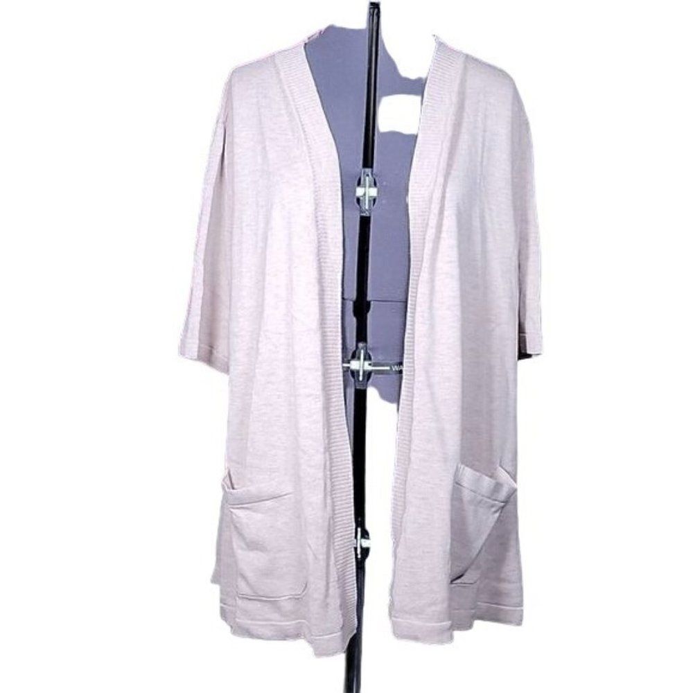 NWOT Isaac Mizrahi Open Front Peplum Cardigan Sz XS
